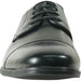 "Bravo Men's Antique Black Cap Toe Oxford Lace Up Dress Shoe" - USA Men's Outlet