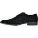 "Bravo Men's Black Vegan Suede Wingtip Lace Up Dress Shoes for Weddings & Prom" - USA Men's Outlet