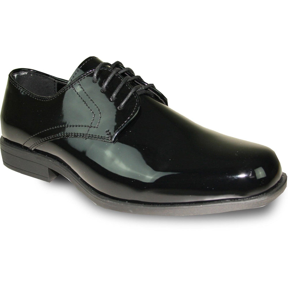 Bravo Men's Classic Formal Shiny Patent Tuxedo Shoe - Black - USA Men's Outlet