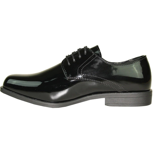 Bravo Men's Classic Formal Shiny Patent Tuxedo Shoe - Black - USA Men's Outlet