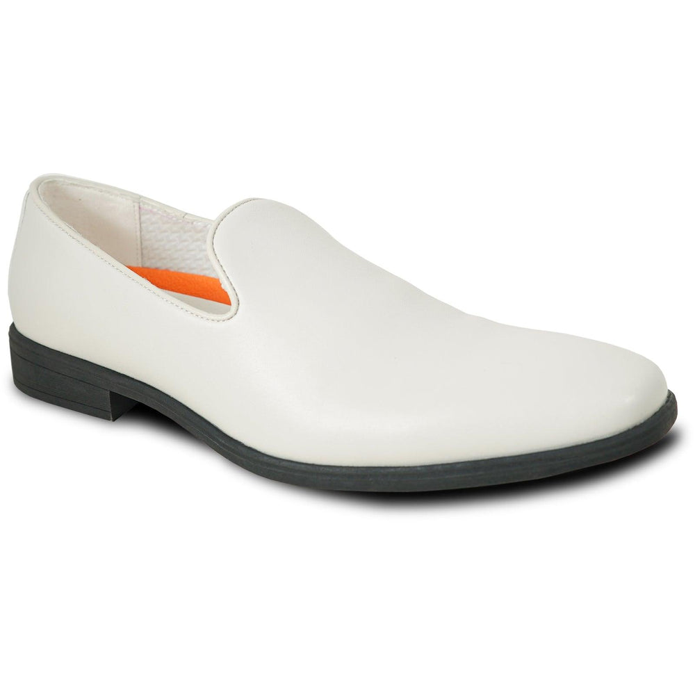 Bravo Men's Classic Ivory Slip-On Loafers - Dressy Simplicity. - USA Men's Outlet