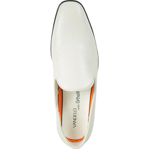 Bravo Men's Classic Ivory Slip-On Loafers - Dressy Simplicity. - USA Men's Outlet