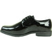 "Bravo Men's Classic Shiny Patent Tuxedo Dress Shoes - Plain Square-Toe in Black" - USA Men's Outlet