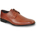 "Bravo Men's Crafted Brown Pointed Plain Toe Oxford Dress Shoe" - USA Men's Outlet