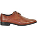 "Bravo Men's Crafted Brown Pointed Plain Toe Oxford Dress Shoe" - USA Men's Outlet