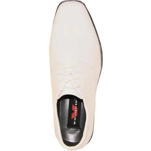 Bravo Men's Glossy White Patent Square Toe Tuxedo Dress Shoe - USA Men's Outlet