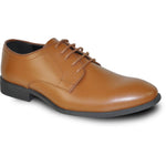 Bravo Men's Light Brown Classic Plain Toe Oxford Dress Shoe - USA Men's Outlet