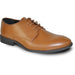 Bravo Men's Light Brown Classic Plain Toe Oxford Dress Shoe - USA Men's Outlet