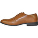 Bravo Men's Light Brown Classic Plain Toe Oxford Dress Shoe - USA Men's Outlet