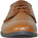 Bravo Men's Light Brown Classic Plain Toe Oxford Dress Shoe - USA Men's Outlet