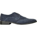 "Bravo Men's Navy Suede Wingtip Dress Shoes - Vegan-Friendly for Wedding and Prom" - USA Men's Outlet