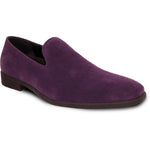 "Bravo Men's Purple Suede Slip-On Dress Loafer: the Perfect Wedding & Prom Shoe" - USA Men's Outlet