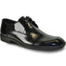 "Bravo Men's Textured Patent Lace-Up Oxford Tuxedo Dress Shoe - Black" - USA Men's Outlet