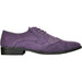 "Bravo Men's Vegan Suede Wingtip Lace Up Dress Shoe for Weddings & Proms - Purple" - USA Men's Outlet