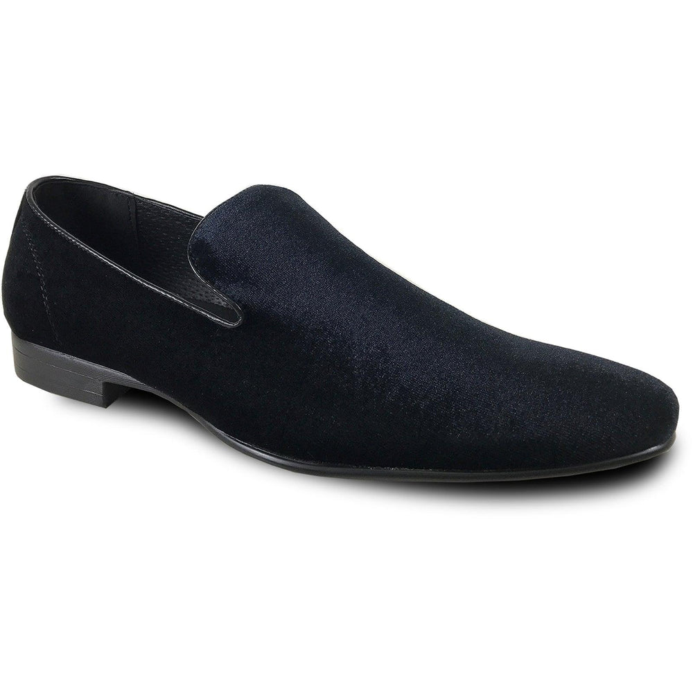 "Bravo Men's Velvet Tuxedo Loafer - Black" - USA Men's Outlet