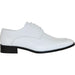 Bravo Men's White Classic Moc Toe Tux Shoes for Prom - USA Men's Outlet