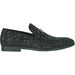 Bravo Mens' Modern Glitter-Sequin Prom Tux Loafer w/Buckle, Black - USA Men's Outlet