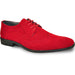 "Bravo Red Vegan Suede Wingtip Weddings & Proms Lace-Ups" - USA Men's Outlet