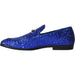 Bravo Royal Blue Glitter Sequin Tuxedo Loafers | Mens Formalwear - USA Men's Outlet