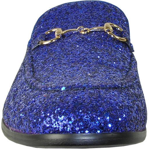 Bravo Royal Blue Glitter Sequin Tuxedo Loafers | Mens Formalwear - USA Men's Outlet