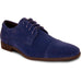 Bravo Royal Blue Suede Cap Toe Dress Shoe - Formal Wedding & Prom - USA Men's Outlet