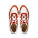 Zelli Bruno Goat Suede and Calfskin Trainer Sneaker in Rust & Taupe