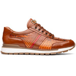Marco Di Milano Brescia Python & Calfskin Sneakers Honey