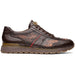 Marco Di Milano Brescia Python & Calfskin Sneakers Cognac