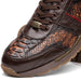 Marco Di Milano Brescia Python & Calfskin Sneakers Cognac