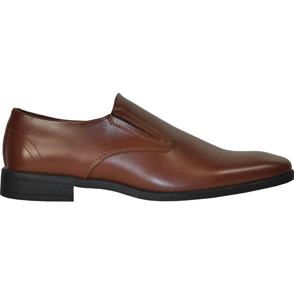 Brown 'Bravo' Mens Plain Pointy Square Toe Dress Loafer – A Sophisticated Upgrade. - USA Men's Outlet