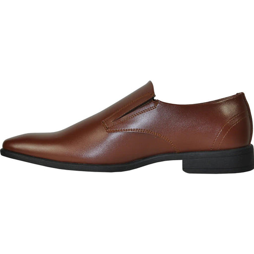 Brown 'Bravo' Mens Plain Pointy Square Toe Dress Loafer – A Sophisticated Upgrade. - USA Men's Outlet