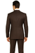 Brown One Button 3 Piece Suit  by Rossima