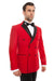 "Bryan Michaels Men's Slim-Fit Red Double-Breasted Tuxedo" - USA Men's Outlet