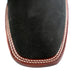 Los Altos Women's Boot Wide Square Toe Nobuck Black Leather Sole - Nobuck Black