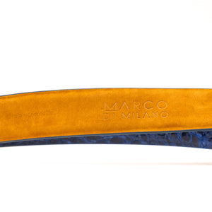 Marco Di Milano Massimo Belt - Navy Leather Loafer