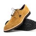 Zelli Campo Suede Goatskin Blucher Lace-up Shoes in Tobacco