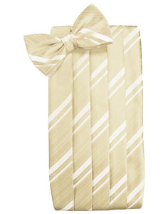 Bamboo Striped Satin Cummerbund
