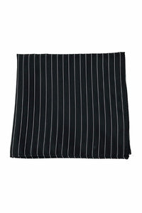 Black Newton Stripe Pocket Square