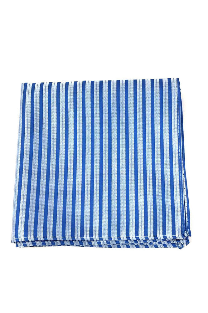 Blue Newton Stripe Pocket Square