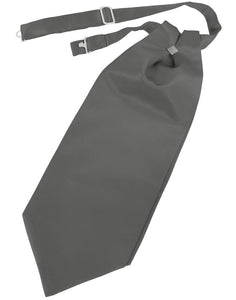 Charcoal Solid Satin Kids Cravat