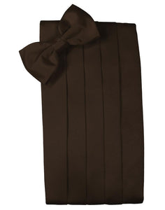 Chocolate Luxury Kids Satin Cummerbund