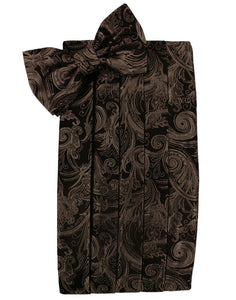 Chocolate Tapestry Kids Cummerbund