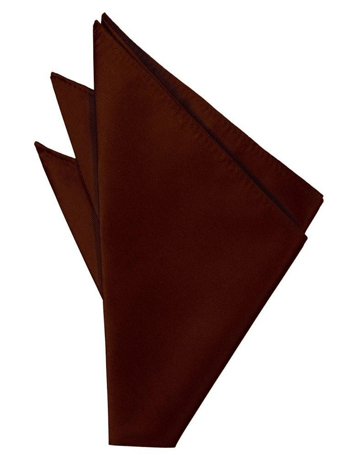 Cinnamon Solid Twill Pocket Square