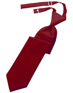 Claret Solid Twill Windsor Tie
