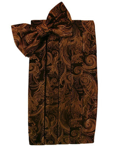Cognac Tapestry Kids Cummerbund
