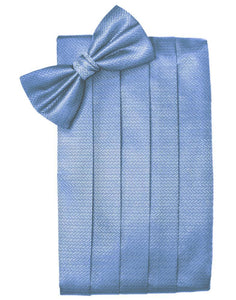 Cornflower Herringbone Cummerbund