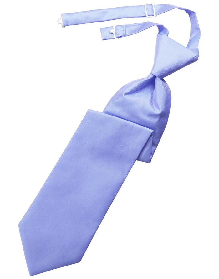 Cornflower Solid Twill Kids Necktie