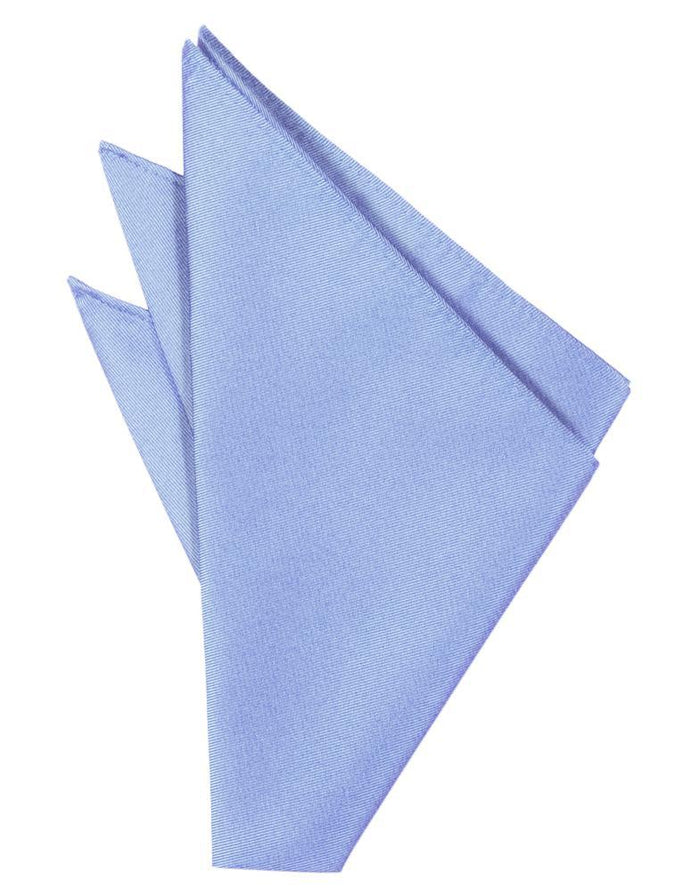 Cornflower Solid Twill Pocket Square
