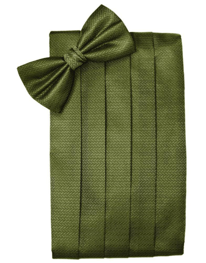 Fern Herringbone Kids Cummerbund