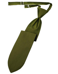 Fern Herringbone Kids Necktie
